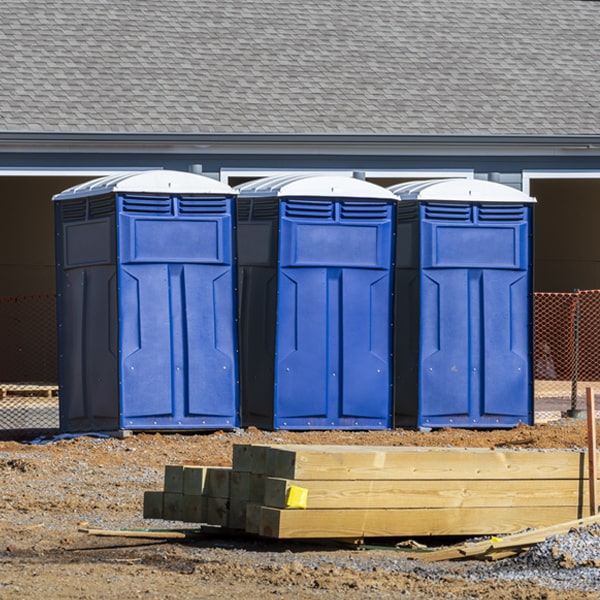 are there any additional fees associated with portable restroom delivery and pickup in Hume